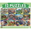 Masterpieces Puzzle MasterPieces&#174; 12-Puzzle Multipack Artist Gallery, Price/Each