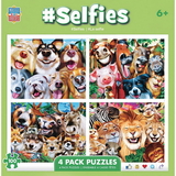 MasterPieces® Animal Selfie 4-Puzzle Multipack