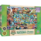 Masterpieces Puzzle Wildlife of the National Parks USA Map Puzzle