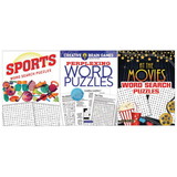 Dover Publications 20018 Word Search and Word Puzzle Books 3-Pack (Pack of 3)