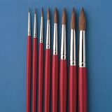 S&S Worldwide Red Sable Watercolor Round Brushes