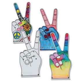 S&S Worldwide Peace Sign Foam Hand