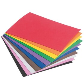 S&S Worldwide Sticky Back Foam Sheets Assorted Colors, 9"x12"