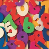 Color Splash! Foam Shapes with Adhesive - Numbers