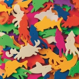 Color Splash! Sealife Foam Shapes with Adhesive