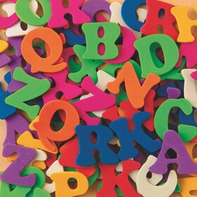 Color Splash! Foam Shapes with Adhesive - ABCs
