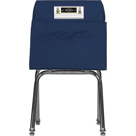 Seat Sack&#174; Blue Chair Pocket, 19" for Classroom Storage and Teaching Organization (Pack of 25)