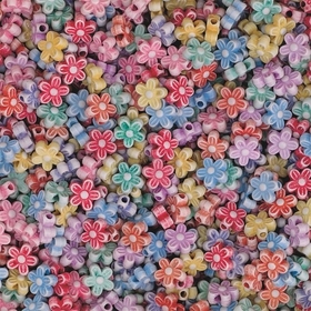 S&S Worldwide Flower Shape Beads 1/2lb. Bag