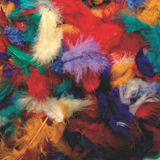 S&S Worldwide Assorted Mini Fluff Feathers