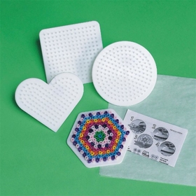 S&S Worldwide Small Fuse Bead Pegboards, Assorted Shapes