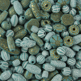 S&S Worldwide Old World Bead Mix - Turquoise