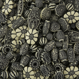 S&S Worldwide Old World Bead Mix - Black and Ivory