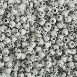 S&S Worldwide White Skull Beads 1/2-lb Bag