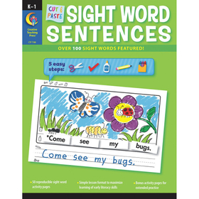 Creative Teaching Press Cut and Paste Sight Word Sentences