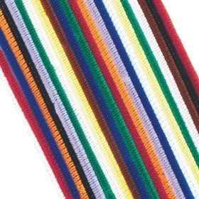 S&S Worldwide Chenille Stems/Pipe Cleaners 12" x 6mm - Assorted