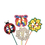 S&S Worldwide Butterfly, Flower and Ladybug Pinwheels Craft Kit, Price/12 /Pack