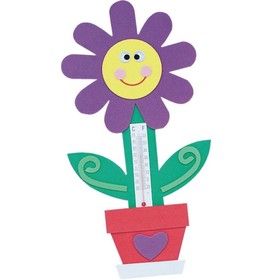 S&S Worldwide Flower Thermometer Magnet Craft Kit