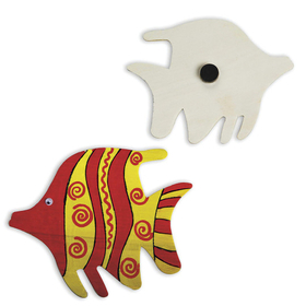 S&S Worldwide Tropical Fish Wood Magnet Craft Kit
