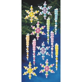 S&S Worldwide Snowflake and Icicle Beaded Ornament