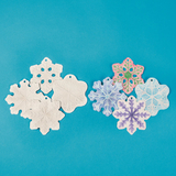 Color-Me Embossed Snowflake Ornaments