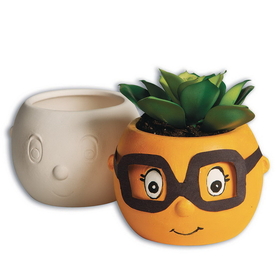 Color-Me&#153; Ceramic Bisque Flowerpot Buddy (Pack of 12)