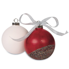 Color-Me&#153; Ceramic Bisque Ball Ornament (Pack of 12)