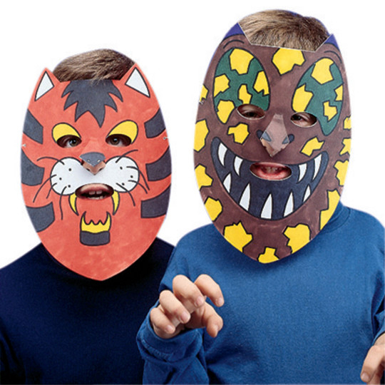 Buy Paper Mache Mask (Pack of 12) at S&S Worldwide