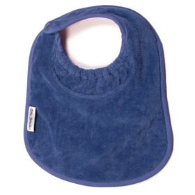 Silly Billyz Large Towel Bib, Blue Cotton Velour (Pack of 10)