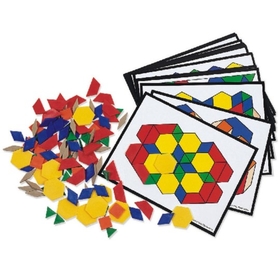Learning Resources Pattern Blocks and Activity Cards Set