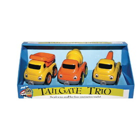 SMALL WORLD TOYS Tailgate Trio Toy Construction Vehicle Set (Set of 3)