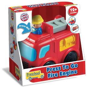 SMALL WORLD TOYS Small World Toys Press N' Go Fire Engine