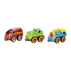 SMALL WORLD TOYS Tailgate Trio - Locomotive Vehicles (Set of 3)