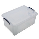 Superio Clear Storage Container with Lid & Handles, 16 Quart
