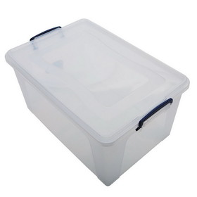 Superio Clear Storage Container with Lid & Handles, 28 Quart