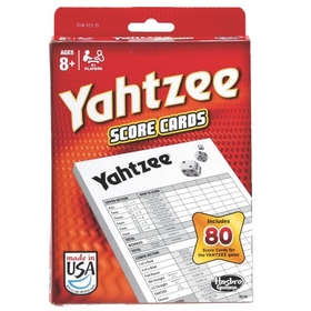 Hasbro Yahtzee Score Pads, 80 Sheets