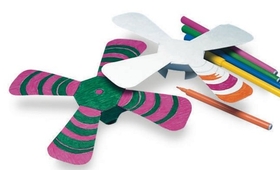 S&S Worldwide Color n' Throw Boomerang Craft Kit