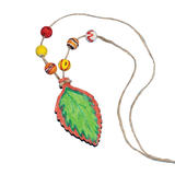 S&S Worldwide Wood Leaf Necklace Craft Kit