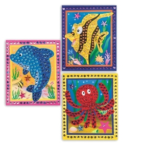 S&S Worldwide Sealife Sequin Picture Craft Kit