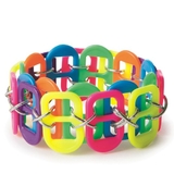 S&S Worldwide Neon Pop Tab Bracelet Craft Kit