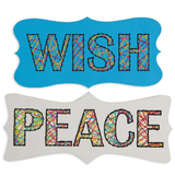 S&S Worldwide Stitching Plaques Craft Kit: Wish and Peace