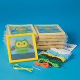 S&S Worldwide Owl Needlepoint Craft Kit Pk 12