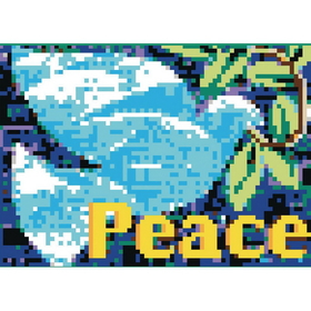 Stick Together Peace Dove Collaborative Sticker Mosaic
