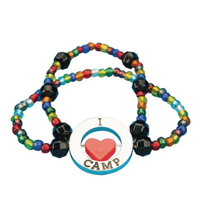 S&S Worldwide I "Love" Camp Bracelet Craft Kit (Pack of 24)