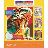 Stick Together Collaborative Sticker Mosaic, Iguana