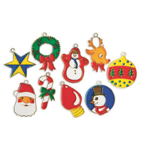 S&S Worldwide Christmas Cuties Stain-A-Frames Craft Kit