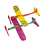 S&S Worldwide Neon Propeller Planes Craft Kit, Price/12 /Pack