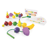 Guidecraft Count and Lace Fruit Set