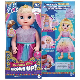 Hasbro LR4423 Hasbro&#174; Baby Alive Princess Ellie Grows Up!, Blonde Hair