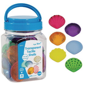 LEARNING ADVANTAGE Transparent Tactile Shells (Set of 36)