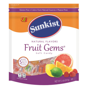 Sunkist Wrapped Fruit Gems Candy